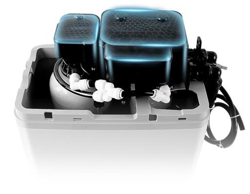 Blu 15L Water Softener with Clack Valve Durable Clack valve technology ensures high efficiency and longevity.